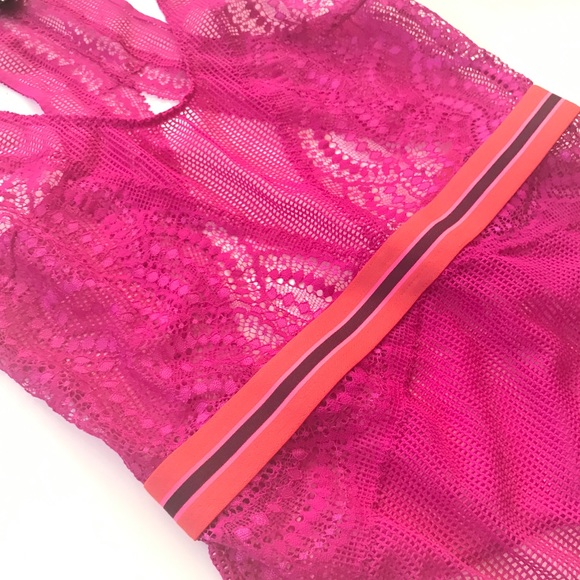 Victoria's Secret beautiful fuchsia teddy bodysuit - Picture 2 of 8